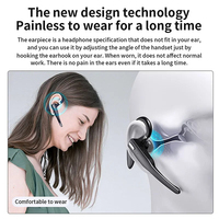 Écouteurs sans fil mains libres pour conducteur avec affichage LED de la batterie, oreillettes sportives suspendues YYK-525, casque sans fil mono-auriculaire professionnel