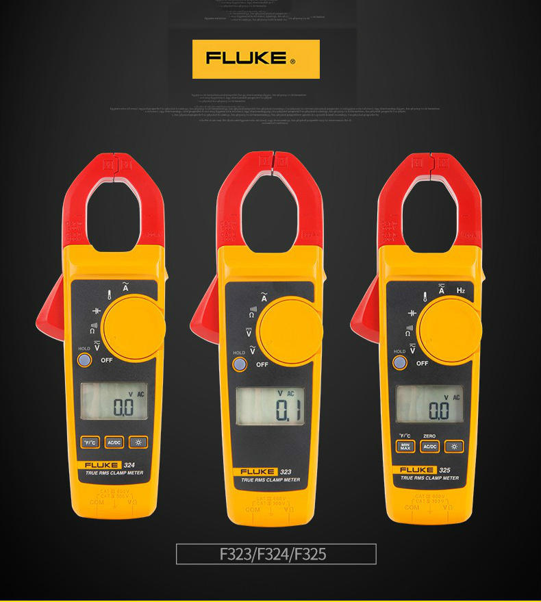 FLUKE 325 Clamp Meter F325 323 324 True RMS Digital Multimeter 400A