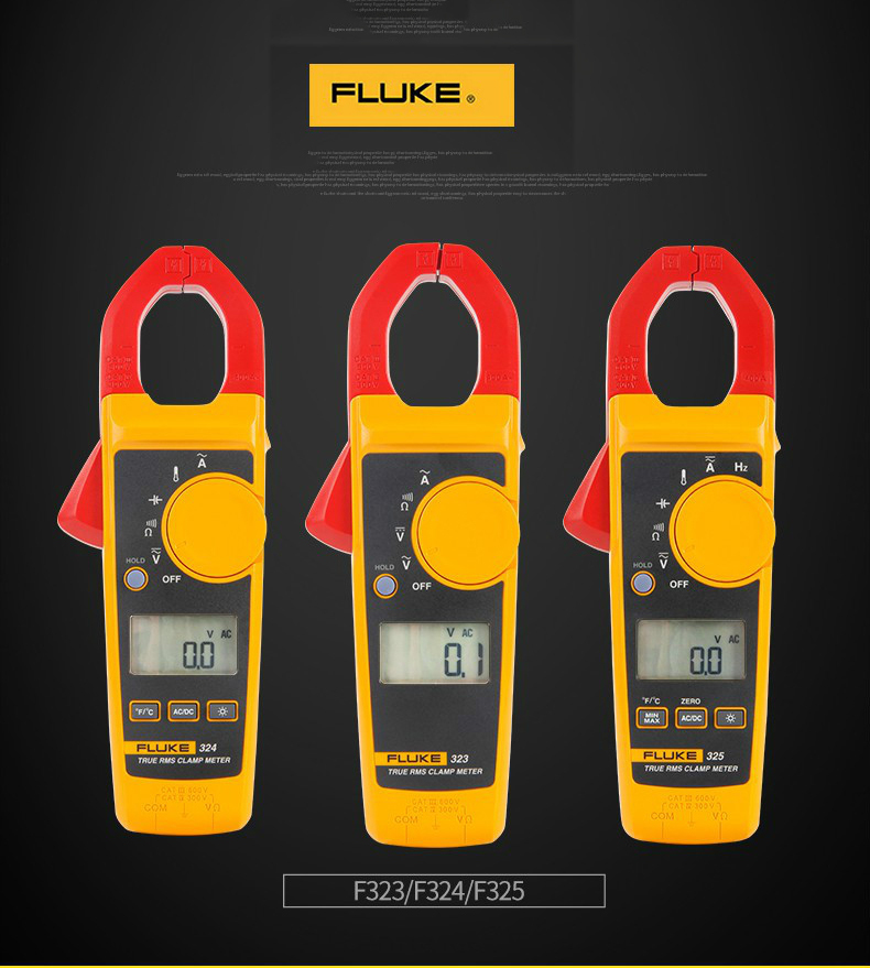 FLUKE 325 Clamp Meter F325 323 324 True RMS Digital Multimeter 400A FLUKE 325 Clamp Meter F325 323 324 True RMS Digital Multimeter 400A