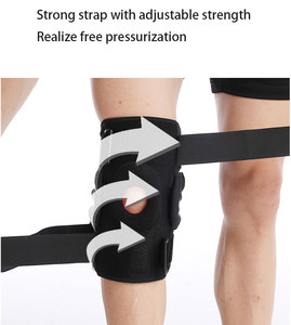 Bán buôn đàn hồi thể thao ngoài trời Tùy Chỉnh mở xương bánh chè thể thao đầu gối hỗ trợ Brace bản lề đầu gối cú đúp - Product Image 5