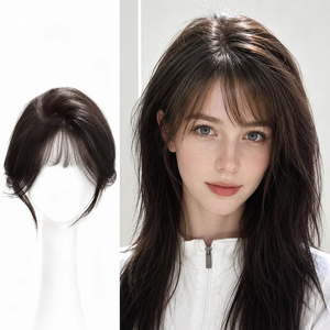 Perruque en cheveux humains 5x5 <span class=keywords><strong>avec</strong></span> base en soie, dessus souple, brun chocolat, lisse, sans colle, <span class=keywords><strong>avec</strong></span> baby hair, dentelle HD, cheveux européens pré-épilés - Product Image 4