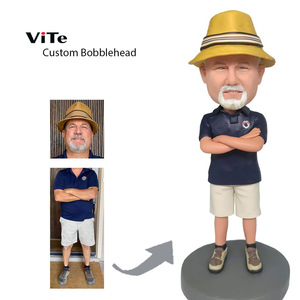Artisan Handmade Love Polymer Clay Teacher Bobblehead for Teacher Appreciation Week & Classroom Decor