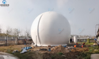 Réservoir de stockage de biogaz à double membrane GERUI GRLDSQG-100 100m, anti-âge, intégré, avec équipement de gonflage, personnalisable