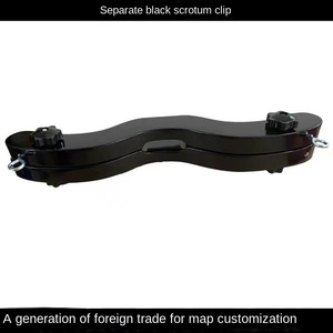Attrezzatura Penale SM, Clip per Scroto Nera, Apparato per Penale a Ginocchio Forzato, Modello XTT-8834, Prodotto in Cina, Senza Componenti - Product Image 4
