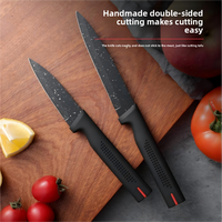 Ensemble de couteaux de cuisine de luxe 6 pièces dans une boîte magnétique, en acier inoxydable, pour cuisinier, utilisation générale, trancher, pain, éplucher, peler