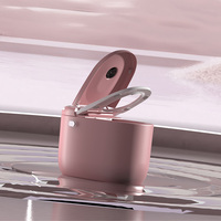 Harga bagus Smart Toilet Pink Oval desain Modern pewangi Bidet kursi panas kaki Flush p-perangkap pola drainase Remote Control