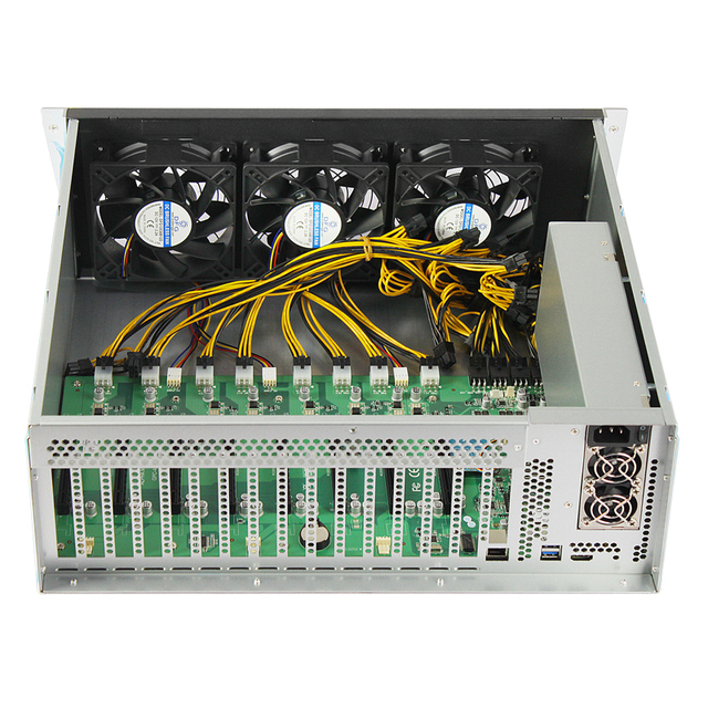 Full Set Computer Server Barebone Pc case 8 Gpu with Motherboard