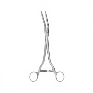 Atrauma <b>Clamp</b> Curved Stainless Steel Surgical Forceps Gynecology Atraumatic Tangential Occlusion Surgical Instruments Basis - Product Image 1