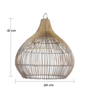 Lámpara de techo de bambú Natural, decoración de Bali - Product Image 3