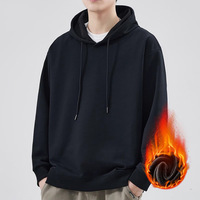 Sweat-shirt à capuche décontracté en coton éponge de haute qualité pour hommes et femmes, veste cardigan ample avec fermeture éclair et imprimé
