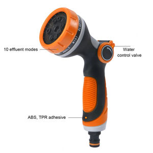 ปืนฉีดน้ำหัวฉีดสเปรย์ฉีดน้ำ10รูปแบบสำหรับสวนสนามหญ้าผู้ผลิตสินค้าใหม่ - Product Image 5