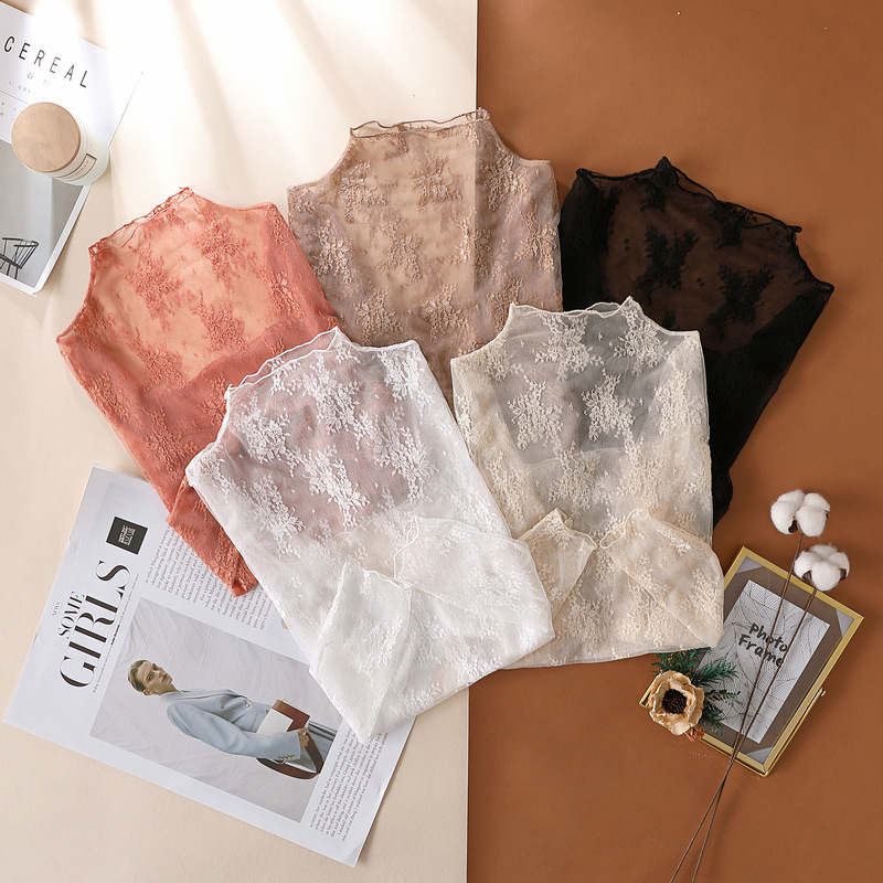 Off Shoulder Net Lace Blouse Elegant Women's Fashion