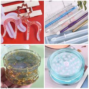 Early Riser 18 Styles Moules en résine, Moules en silicone pour crochet, Cendrier, Boutons <span class=keywords><strong>de</strong></span> jeu, Clip musical, pour loisirs créatifs et outils pratiques - Product Image 2