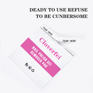 แผ่นเช็ดทำความสะอาดเล็บ Cloverfei Peel Off Disposable <span class=keywords><strong>Gel</strong></span> <span class=keywords><strong>Remover</strong></span> สำหรับล้างยาทาเล็บชนิดเจล - Product Image 2