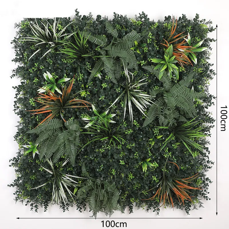ショップハウスガーデンモールデコレーション屋外人工芝草壁背景スタンドプラスチック植物ホームストアモールパーティーの装飾