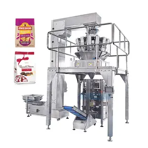 자동적인 수직 초콜렛 향낭 자루에 넣기 기계 분첩 옥수수 식사 과립 포장기