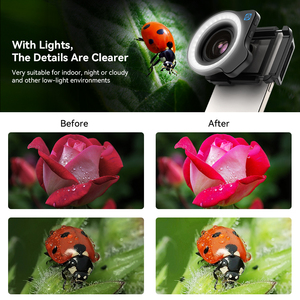 <span class=keywords><strong>Apexel</strong></span> 10-20X Zoom Macro LensLight <span class=keywords><strong>Kit</strong></span> pour la photographie vidéo, les plantes, les insectes, les cils beauté Macro Lens - Product Image 4