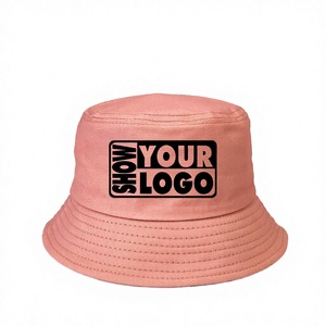 Solid Color Adults Sports Bucket <b>Hat</b> 100% Cotton Reversible Double Side Wear Fisherman Beach Cap - Product Image 3