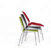Chaise à assise souple, design simple, chaise de bureau de haute qualité, chaise de conférence empilable