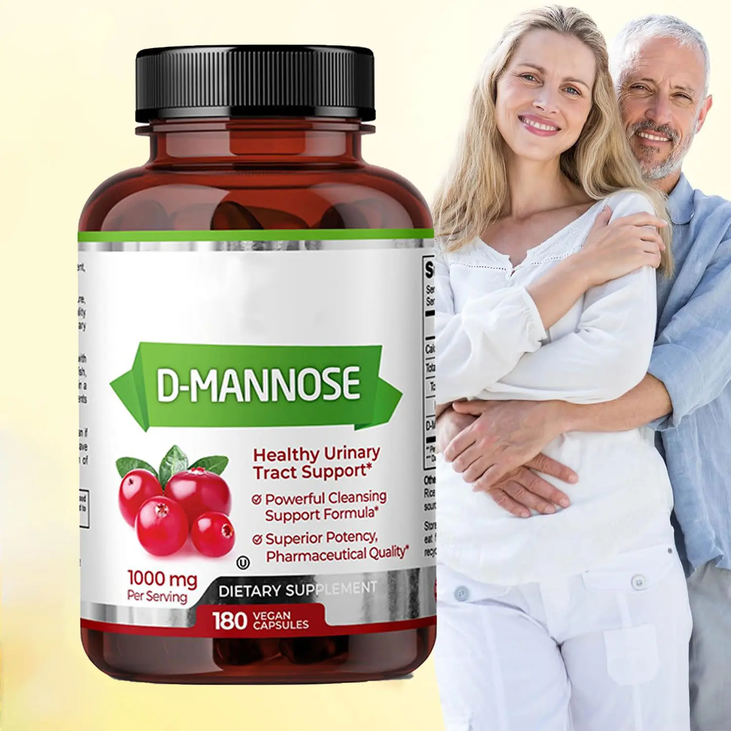OEM บริสุทธิ์ D-Mannose และมังสวิรัติส่งเสริมสุขภาพระบบทางปัสสาวะ D-Mannose แคปซูล