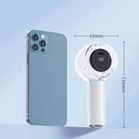 Nuevo Ventilador Portátil Transparente de Seis Colores, Mini Ventilador de Mano Recargable por USB, Plegable, Silencioso, con Control Táctil, para Uso en Automóviles y Autocaravanas