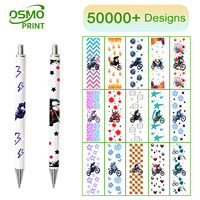 OSMO Nouveauté Vente en Gros Usine Plus de 5000 Designs Autocollants UV DTF de Petite Taille pour Stylos Décalcomanies UV Personnalisées pour Stylos