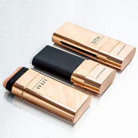 15g 20g Vide Rotatif Brosse Bâton Conteneur Noir Doré Double Tête 2 en 1 Crème Solaire Maquillage Crème Blush Bâton de Fond de Teint