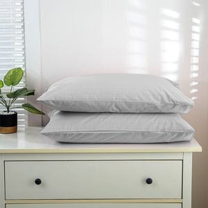 Taie d'oreiller rectangulaire en coton biologique de haute qualité, lavable, avec fibres d'argent pur brodées, tricotée, antistatique, pour la maison - Product Image 5