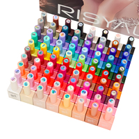 Ensemble de vernis à ongles en gel RISYAL, gel de couleur pour manucure, top coat mat, gel de mélange, 80 pièces, produits pour ongles, ensembles de vernis à ongles acryliques pour salon