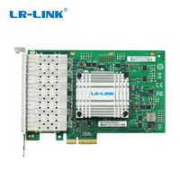 LR-LINK marque LRES1006PF-6SFP PCIe x4 Six ports 6 * SFP Gigabit Fiber 1000Base-X Multi Port Fiber Optic SFP NIC Carte réseau