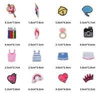 Patchs brodés personnalisés à coller au fer, à prix avantageux, en vente flash, avec un thème de petite fille princesse kawaii, pour la décoration