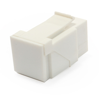 Coupleur Keystone USB 2.0 A Femelle-Femelle à Angle Droit et Prise avec Connecteurs Nickelés en ABS