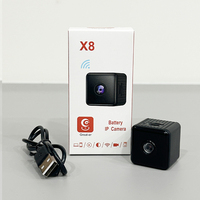 Mini caméra cube 1080P 2MP, sans fil, WiFi, extérieure, étanche, détection de mouvement, vision nocturne, MicroSD