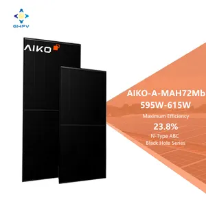 欧盟库存Aiko太阳能电池板Aiko-A-Mah72Mb中国全新技术Ibc N型595W 600W 605W 610W 615光伏板