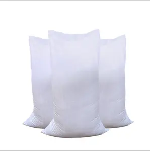 Saco de grão tecido de polipropileno, saco personalizado de grão de armazenamento de 10kg / 25kg / 50kg