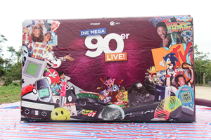 Mur gonflable carré en promotion pour événements publicitaires commerciaux en extérieur - Product Image 1