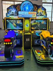 Simulateur de course urbaine deux joueurs le plus populaire, jeu d'arcade électromécanique à monnayeur, moto en métal durable - Product Image 6