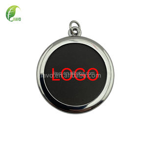 Baru Tiba Liontin Hitam Murni Bulat Liontin Lava Vulkanik <span class=keywords><strong>Quantum</strong></span> Menerima Logo Kustom - Product Image 2