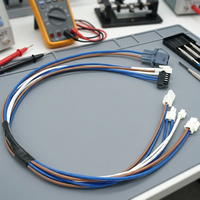 Harness Kabel PVC Multi-cabang Kustom dengan Konektor Plastik Campuran & Sinyal Multi-warna untuk Sistem Kontrol Rumah Tangga