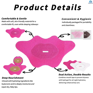 2025 tùy chỉnh cá nhân niêm phong bao bì chống ngáy thiết bị tiên tiến nhẹ nhàng Băng ngủ thoáng khí thoải mái Miệng Băng - Product Image 6