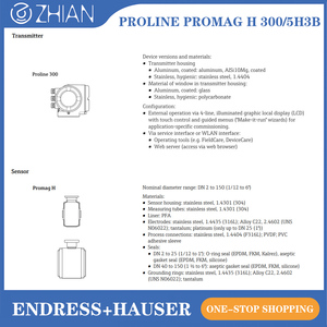 เครื่องวัดอัตราการไหลแบบสุขภัณฑ์ Endress+Hauser E+H Proline Promag H 300, พร้อม PFA Liner, สำหรับอุตสาหกรรมอาหารและเครื่องดื่ม, สินค้าพร้อมส่ง - Product Image 2
