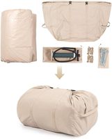 Tente gonflable en toile Oxford double couche imperméable pour 4 saisons, pour la famille, le camping en plein air, portable, sans assemblage requis