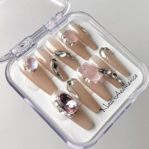 <span class=keywords><strong>Uñas</strong></span> <span class=keywords><strong>postizas</strong></span> acrílicas <span class=keywords><strong>de</strong></span> lujo hechas a mano, 10 Uds., diseño <span class=keywords><strong>de</strong></span> estilo francés, ataúd largo a presión <span class=keywords><strong>con</strong></span> diamantes <span class=keywords><strong>de</strong></span> imitación para Salón <span class=keywords><strong>de</strong></span> Arte <span class=keywords><strong>de</strong></span> <span class=keywords><strong>uñas</strong></span> - Product Image 1