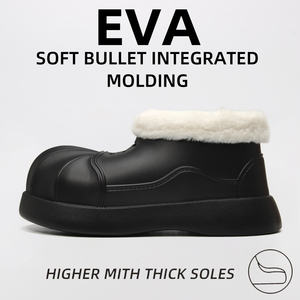Chaussons d'intérieur pour homme en EVA extrêmement chauds, doublés <span class=keywords><strong>de</strong></span> polaire thermique, antidérapants, tendance mode intérieure et extérieure - Product Image 4