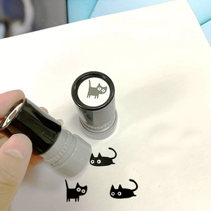 Set di timbri per gatti sensibile alla luce premio per studenti della scuola elementare per bambini piccoli cartoni animati per ufficio confezione regalo - Product Image 2