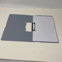 Carpeta Plegable de PP con Superficie Mate, Clip de Acero Resistente, Portapapeles de Oficina para Archivos de Reuniones