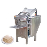 Machine à étaler la pâte industrielle automatique, rouleau à pâte électrique, presse à nouilles en acier inoxydable, machine à faire des pizzas, des pâtisseries, des tortillas et des pâtes