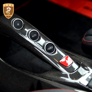 ชิ้นส่วนตกแต่งภายในคอนโซลกลางคาร์บอนไฟเบอร์สำหรับ <span class=keywords><strong>Ferrari</strong></span> <span class=keywords><strong>488</strong></span> <span class=keywords><strong>GTB</strong></span> / Spider LHD อะไหล่ทดแทน - Product Image 1