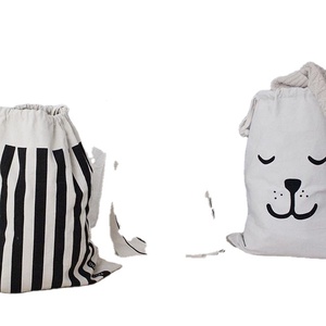 Sac en toile de coton personnalisé écologique avec cordon de serrage et logo - Sac cadeau réutilisable - Product Image 5