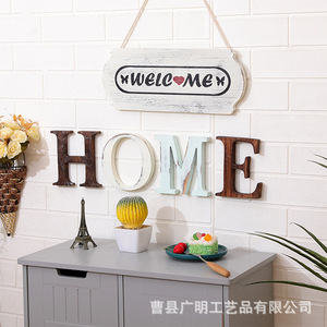 Wooden <b>Wall</b> Signs Home <b>Letter</b> Decor For Living Room Bedroom <b>Wall</b> Art Hanging - Product Image 1